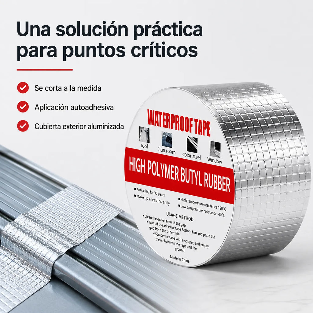 Cinta Anti Goteras Autoadhesiva 5 cm × 5 m · Pack de 2