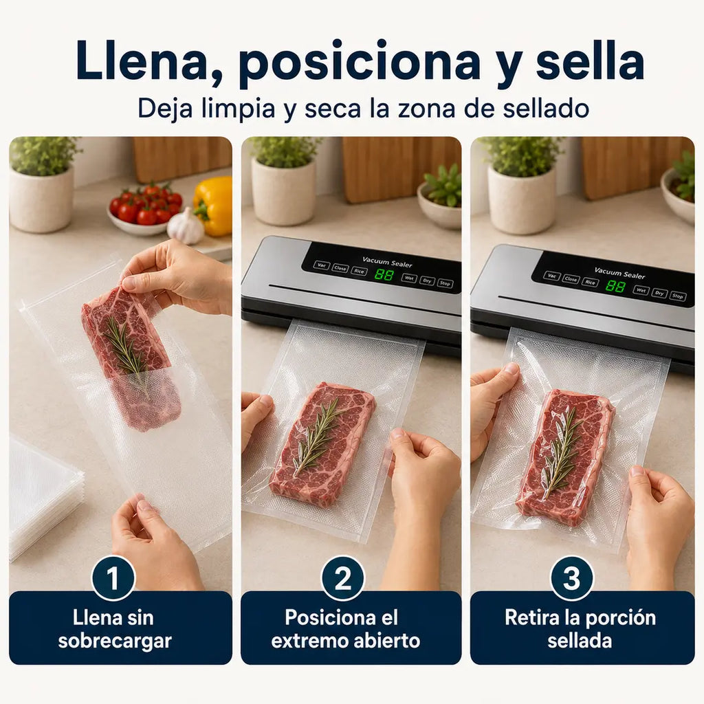 Pack 100 Bolsas para Sellado al Vacío