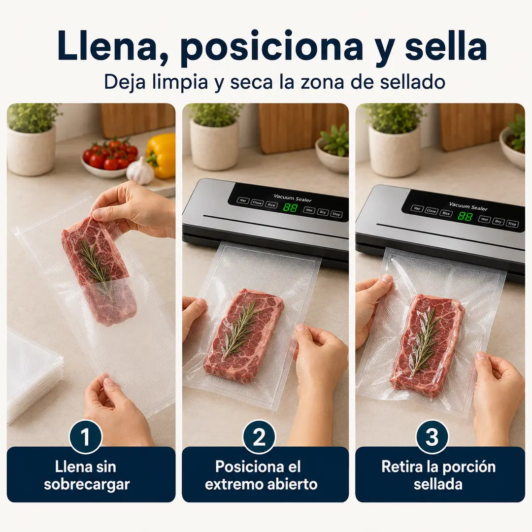 Pack 100 Bolsas para Sellado al Vacío
