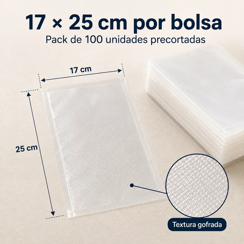 Pack 100 Bolsas para Sellado al Vacío