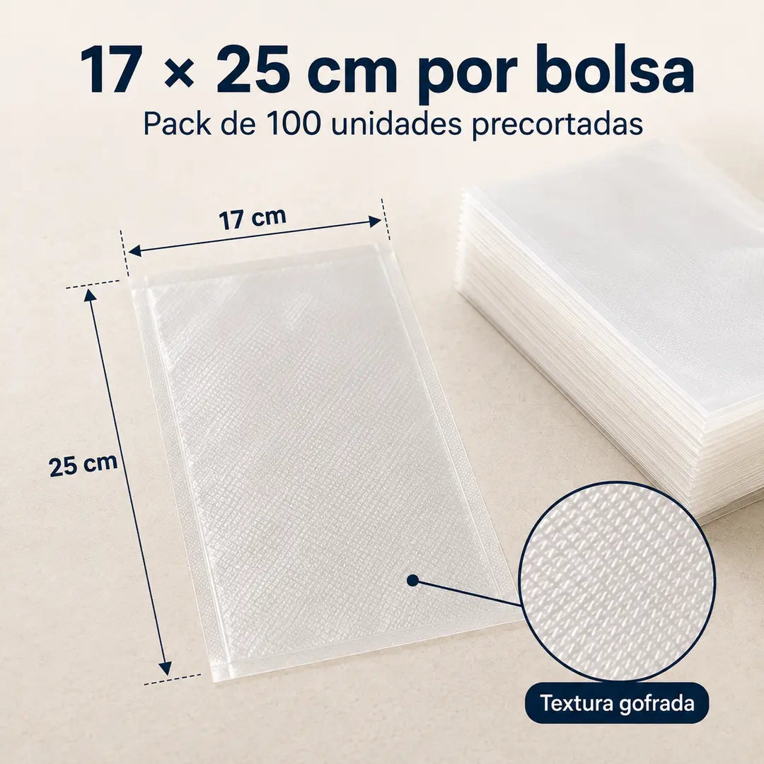 Pack 100 Bolsas para Sellado al Vacío
