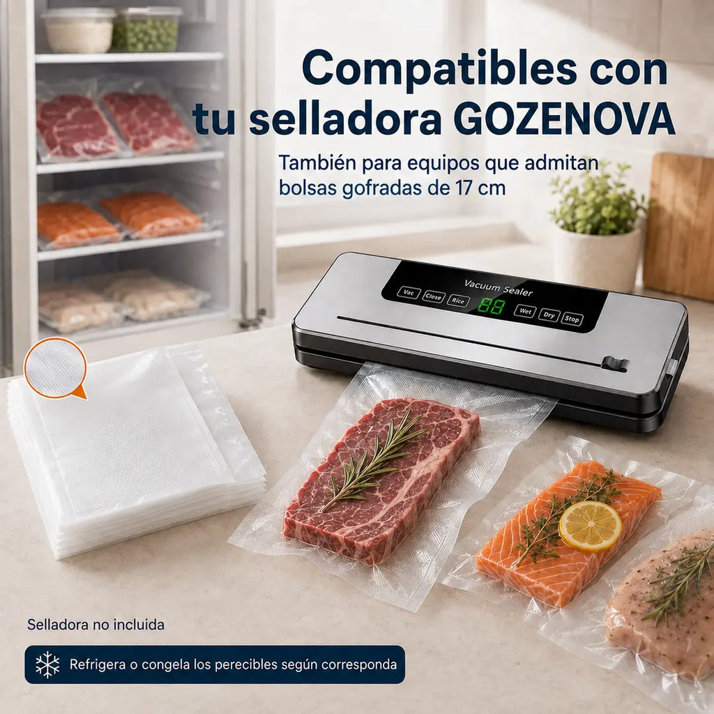 Pack 100 Bolsas para Sellado al Vacío