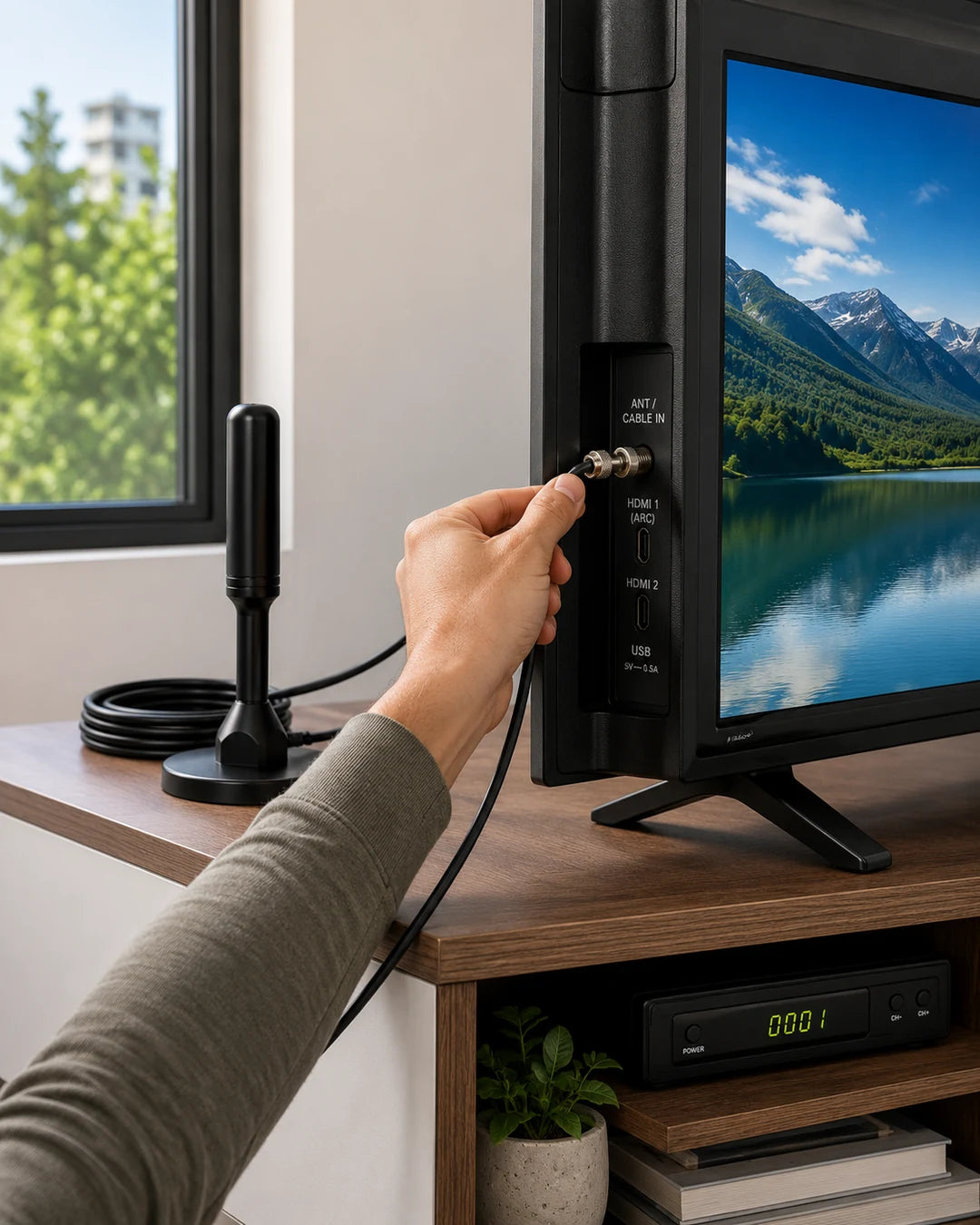 Deja de Pagar Cable — Antena HD que Capta 20+ Canales Gratis en 2 Minutos