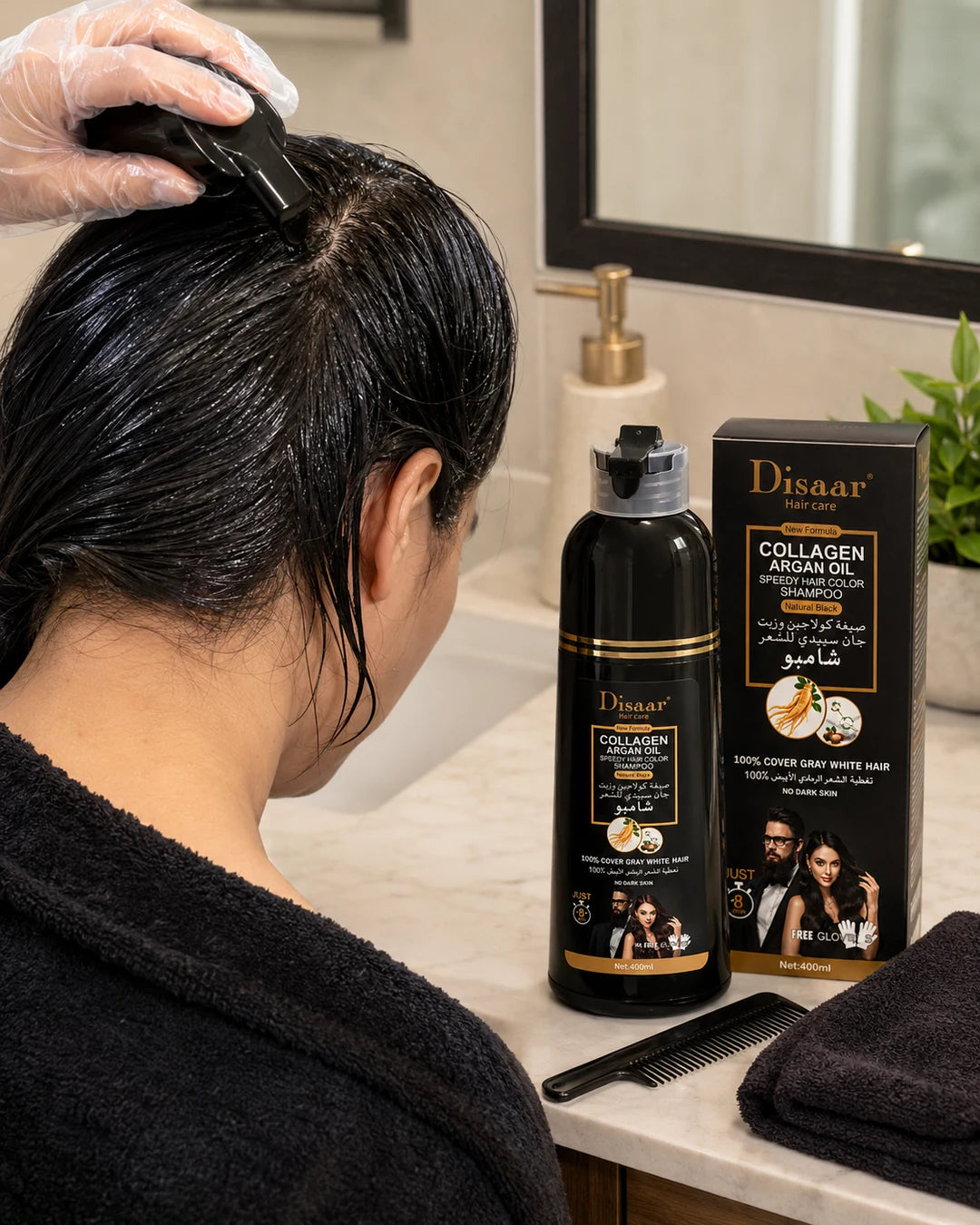 Cubre Tus Canas en Casa en 5 Minutos — Shampoo Pigmentante Sin Amoniaco