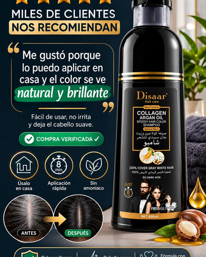 Cubre Tus Canas en Casa en 5 Minutos — Shampoo Pigmentante Sin Amoniaco