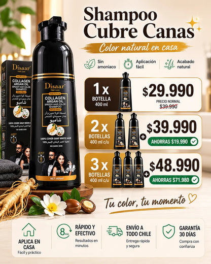 Cubre Tus Canas en Casa en 5 Minutos — Shampoo Pigmentante Sin Amoniaco