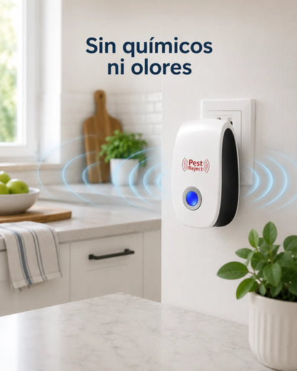 Adiós Ratones Sin Venenos — Repelente Ultrasónico 24/7 Seguro para Niños y Mascotas